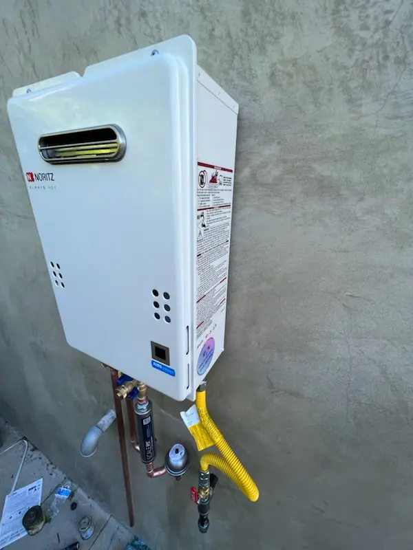 Tankless water heater installation for Anthem Park homes